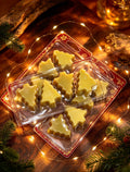 Mahogany Teakwood Christmas Tree Clamshell